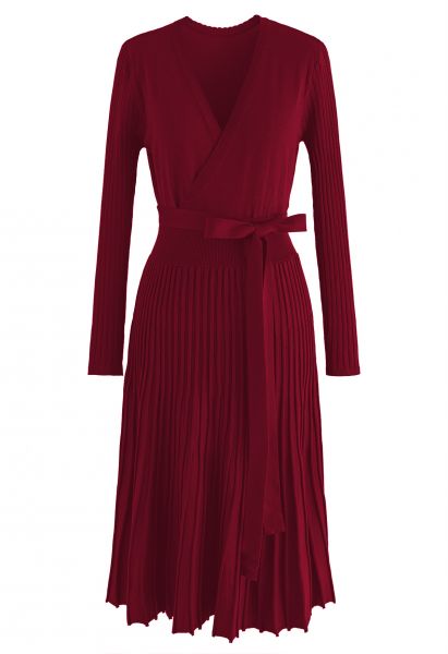 Adopte un vestido de punto Lithe en rojo