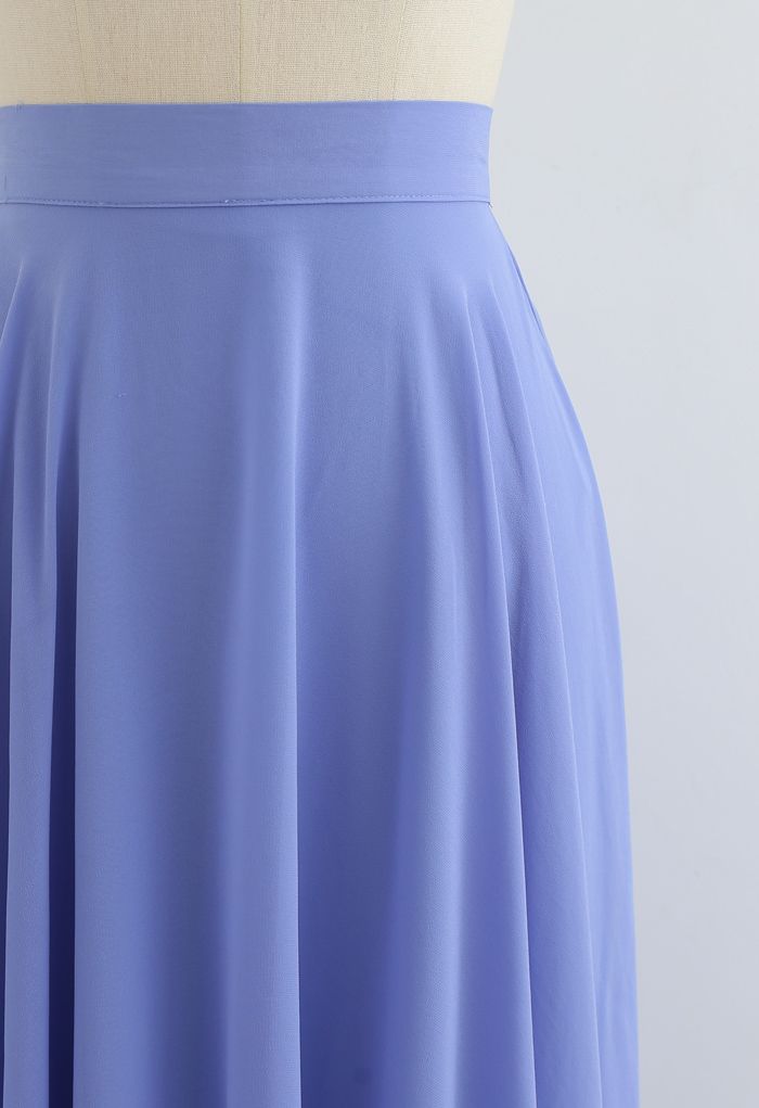 Falda larga de gasa favorita de Timeless en azul claro