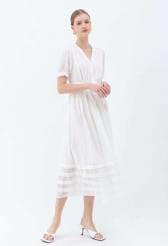 Vestido largo blanco con botones de Effortless Grace