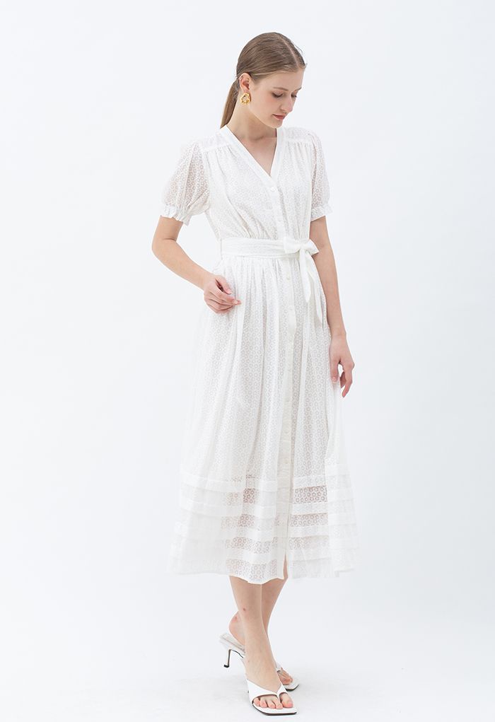 Vestido largo blanco con botones de Effortless Grace