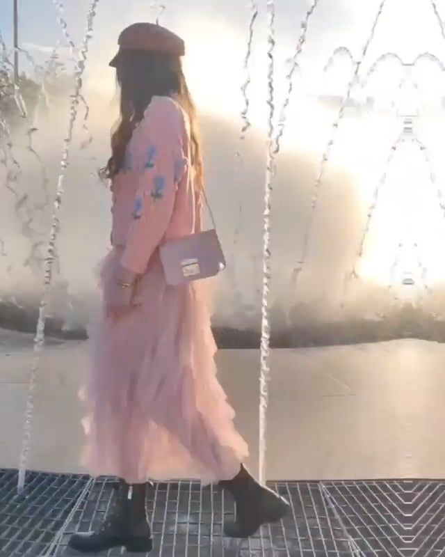 Falda de malla The Clever Illusions en rosa
