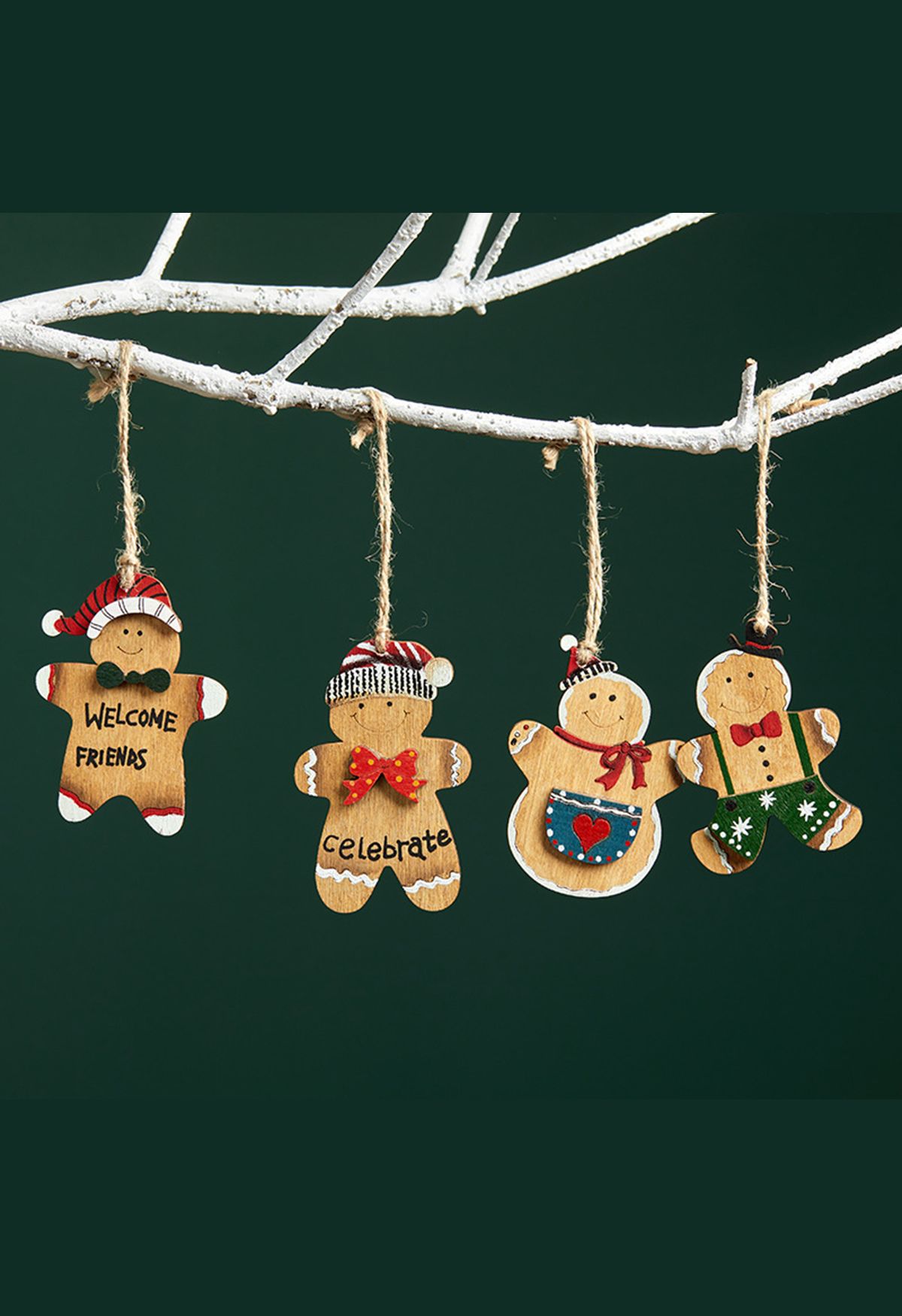 Adorno navideño Happy Gingerbread Friends