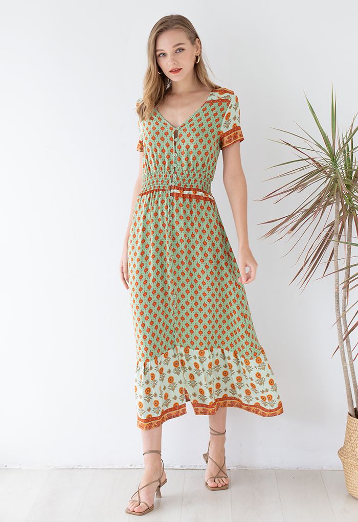 Vestido Largo Boho Floral Tenerife Vacay