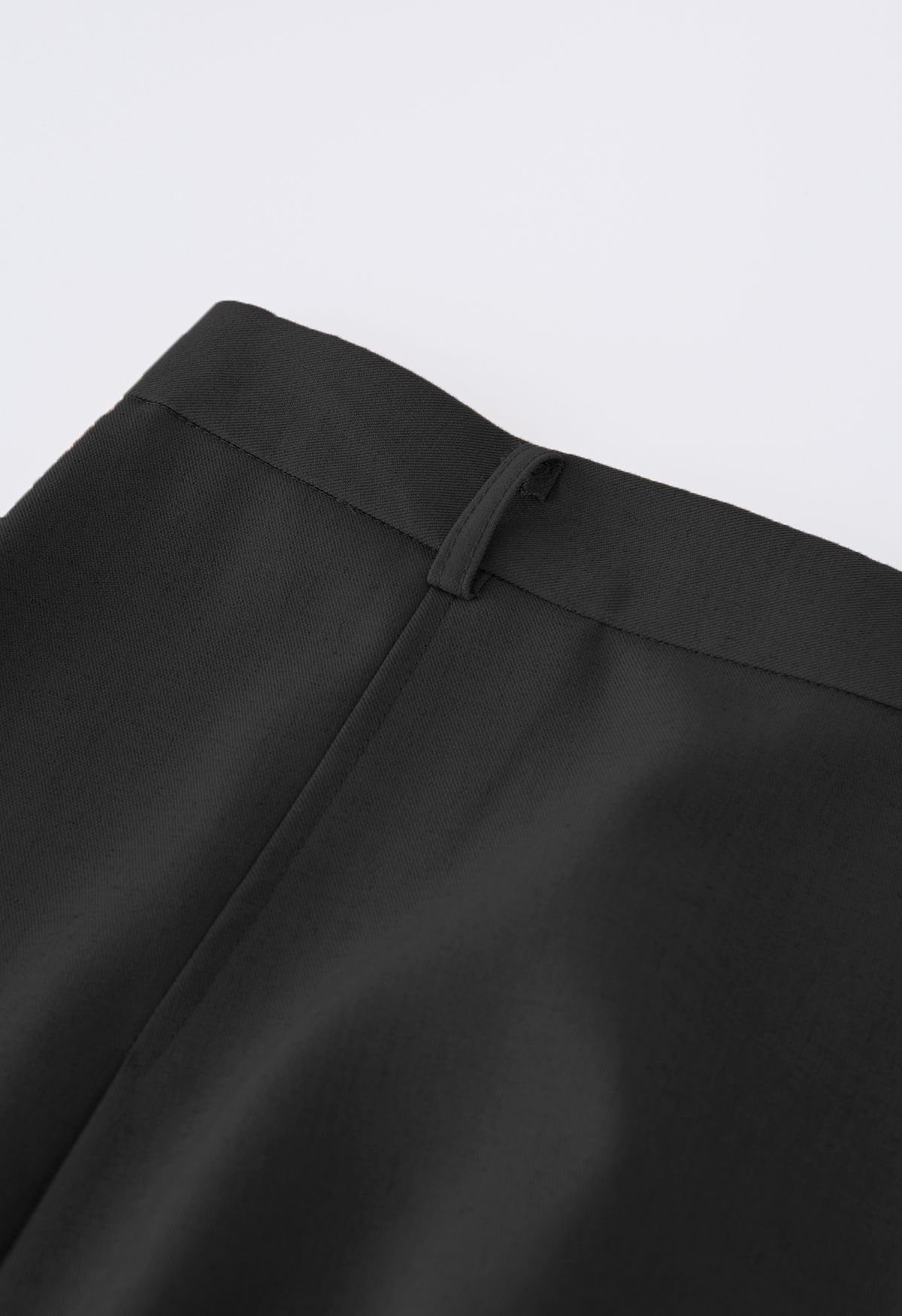 Pantalones anchos plisados Easeful en negro
