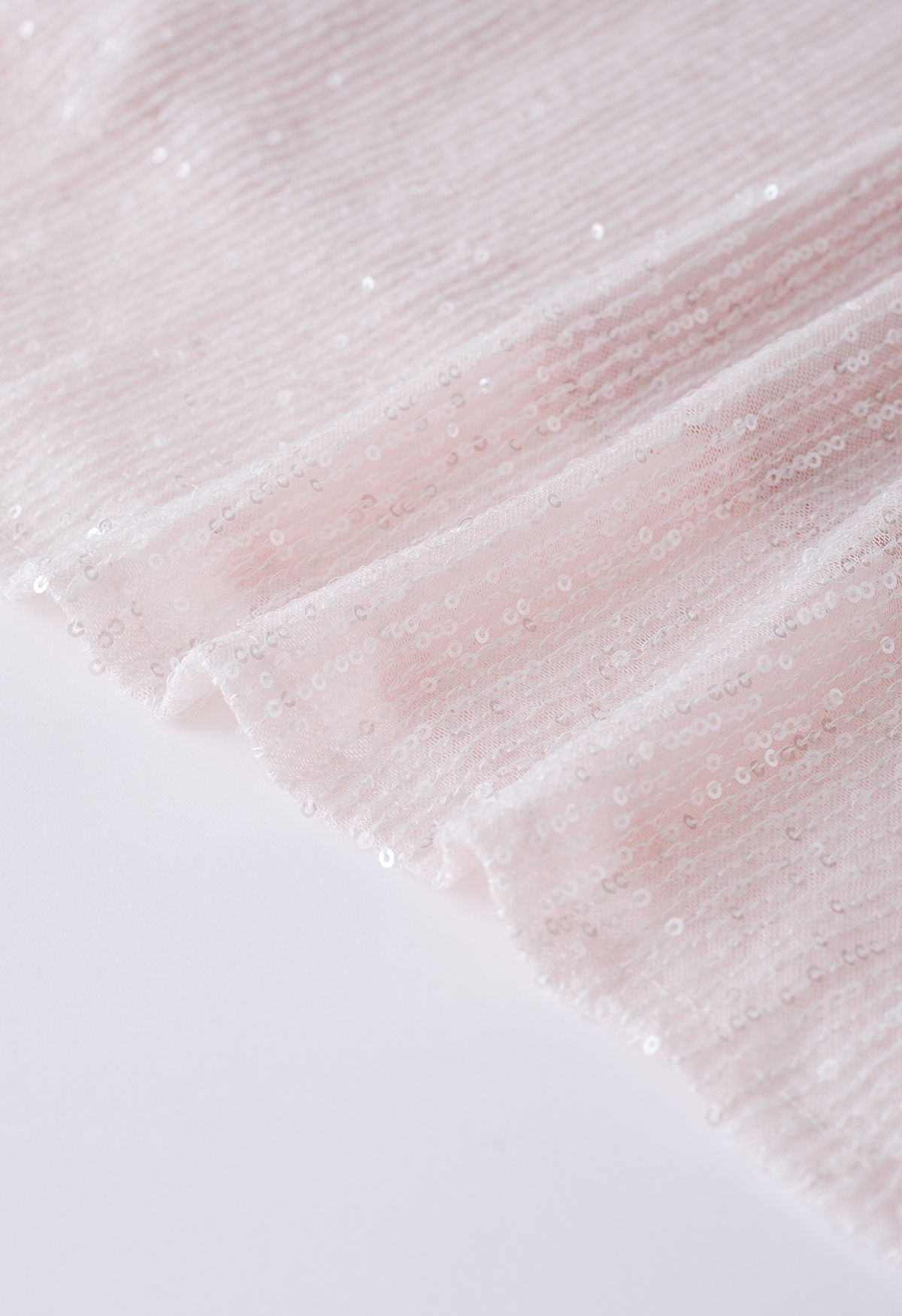 Falda de sirena con lentejuelas deslumbrantes en rosa