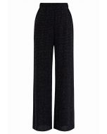 Pantalones negros de pernera recta Midnight Shimmer